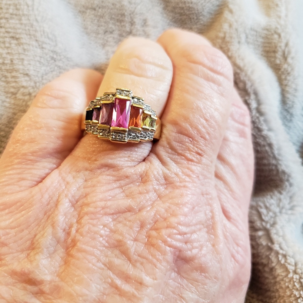 Brand new 10kt gold over SS Ring